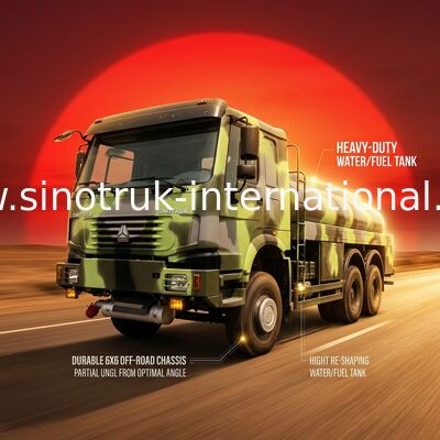 Тележка поставки ZZ2257N4657D1 топлива безопасности Euro2 HW76 с высокопрочным баком