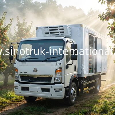 Малошумная тележка с морозильной камерой холодильника 4x2 Sinotruk Howo 140hp Rhd