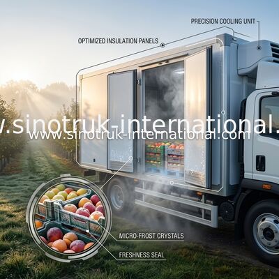 СИНОТРУК изолировало Рефригератед панели -18℃ ККД тележки для тележки холодильника