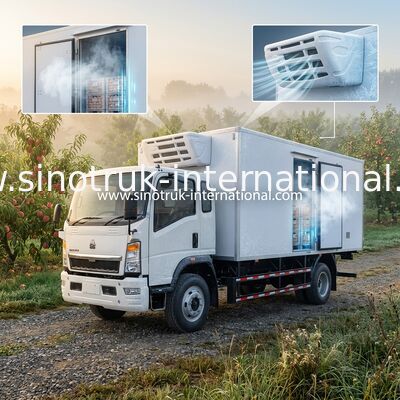 Овощи нося/плоды тележки 140HP RHD 10 тонн Refrigerated