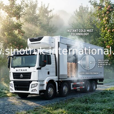 Коробка замораживателя 30 тонн Refrigerated тележка поставки для транспортировать овощи/плодоовощи