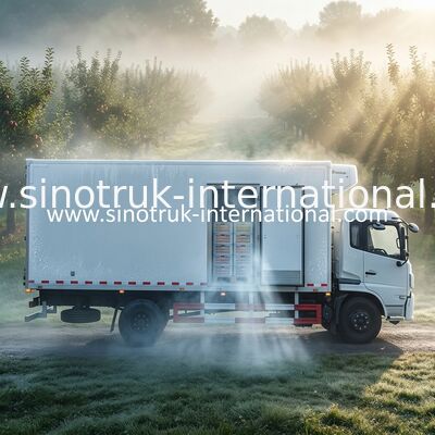7 t Refrigerated коробка Закрыт Van Тележки С, котор евро 2 тележек и фургонов LHD 4X2 замерли