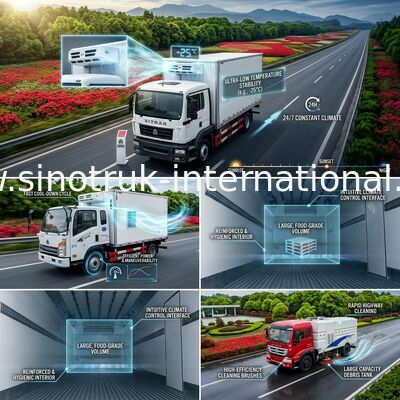 Профессионал Refrigerated тележка 8 тонн 20-25CBM SINOTRUK HOWO LHD Euro3 140HP 4X2