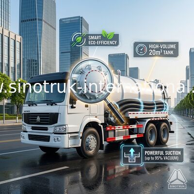 Тележка 15CBM LHD 6X4 Euro2 290HP всасывания нечистот вакуума SINOTRUK HOWO