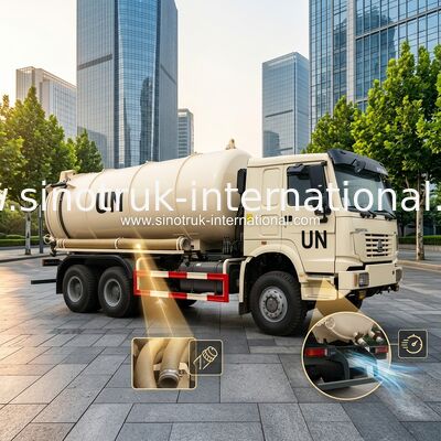 Тележка всасывания нечистот типа дисковода 6×4 с насосом с гидровлической системой управления