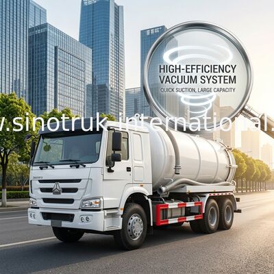 Тележка SINOTRUK HOWO всасывания нечистот для предпринимательства 20CBM LHD 336HP санобработки