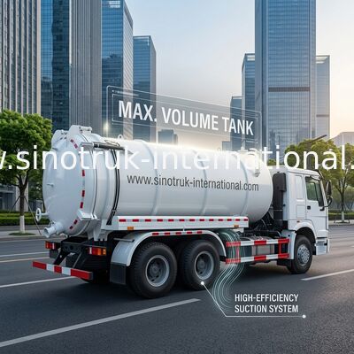 тележка топливозаправщика вакуума 6X4 Euro2 290HPRoad/тележка топливозаправщика насоса нечистот/топливозаправщика всасывания нечистот