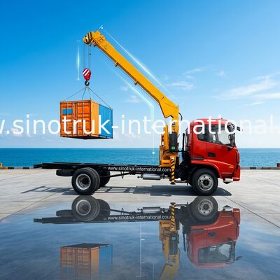 Тележка LHD 4X2 установила тонну SINOTRUK ZZ1127G4215C1 крана 3,2 заграждения