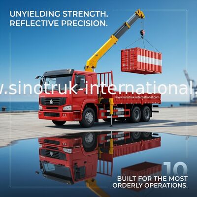 Тележка SINOTRUK установила оборудование кранов 12 тонны XCMG для поднимать 6X4 290HP
