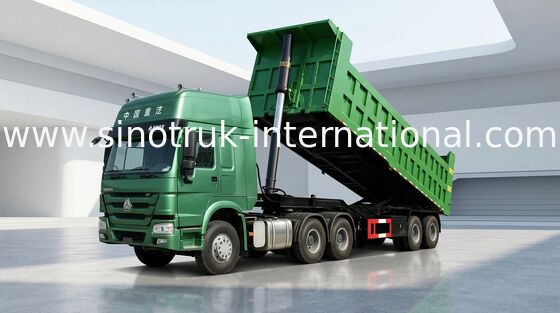 Гидровлическая Tipper тележка трейлера Semi 80 тонн 25-45CBM для перехода груза