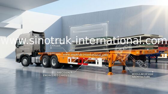 Углерода Mn стальная планшетная Semi тележки тележка трейлера 12600*3000mm Semi