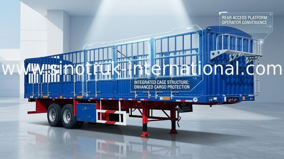 Dropside тележки тонны тележки трейлера Semi коммерчески и трейлера 3X16