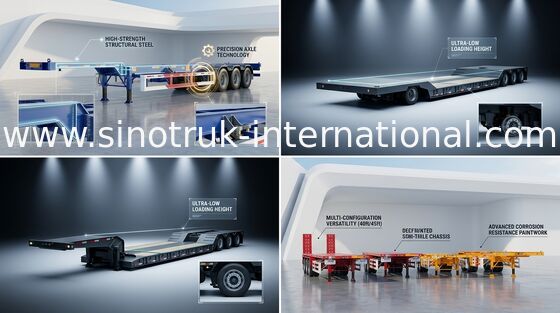 SIONTRUK МЕЖДУНАРОДНАЯ перехода Semi трейлера тележка трактора Semi