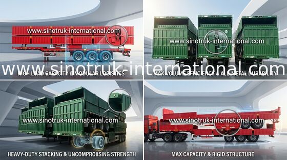 CIMC Semi тележка трейлера SIONOTRUK с высокой емкостью нагрузки