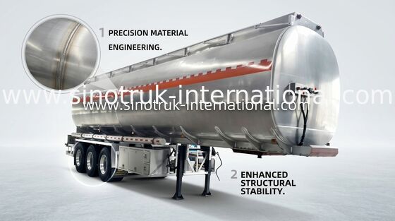 Трейлер трактора SINOTRUK HOWO Semi, тележка поставки топлива с Semi трейлером