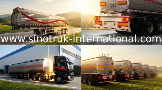 Смажьте носить Semi тележку трейлера, 55 тонн тележки нефтяного танкера Mn 60cbm стальной