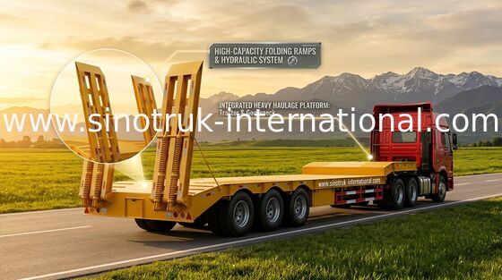Тележка трейлера кровати конструкции хайвея Semi низкая