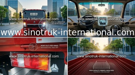 Тележки светлой обязанности SINOTRUK HOWO 5 тонн легкой тележки для снабжения ZZ1047C2813C145
