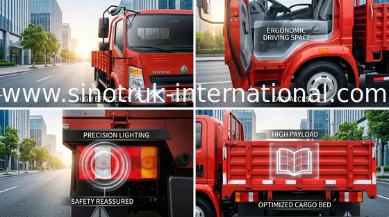 SINOTRUK HOWO 8 тонн тележек светлой обязанности LHD 4X2 116HP ZZ1087D3614C180