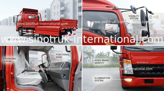 Энергосберегающие тележки светлой обязанности SINOTRUK HOWO LHD 116HP ZZ1127D3615C1