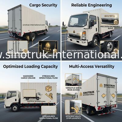 SINOTRUK HOWO Профессиональные легкие грузовики низкий уровень шума для строительного бизнеса RHD
