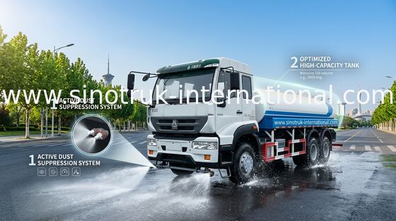 20КБМ брызгая евро 2 тележки СИНОТРУК тележки цистерны с водой/воды конструкции