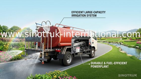 Тележка цистерны с водой ZZ1127G4215C1 SINOTRUK HOWO для топить дороги