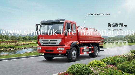 Тележка цистерны с водой SINOTRUK дороги топя 10CBM, вода тянуть тележки