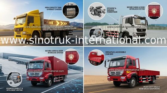 Энергосберегающая тележка груза перехода товаров 16 тонн 4X2 LHD Euro2 290HP