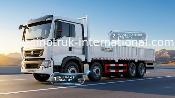 Тележка груза SINOTRUK HOWO 25 тонн 6X2 LHD Euro2 290HP для снабжений ZZ1257M56C7C1A