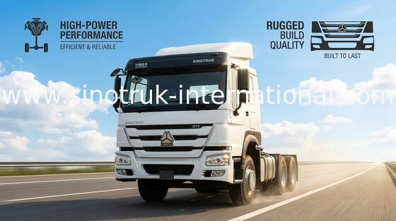 Тележка RHD 10 трактора HOWO 6X4 катит 371 HP ZZ4257S3241W