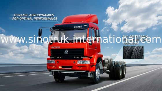 Тележка трейлера 6X4 трактора компактной текстуры Euro2 290HP ZZ4251M3241W