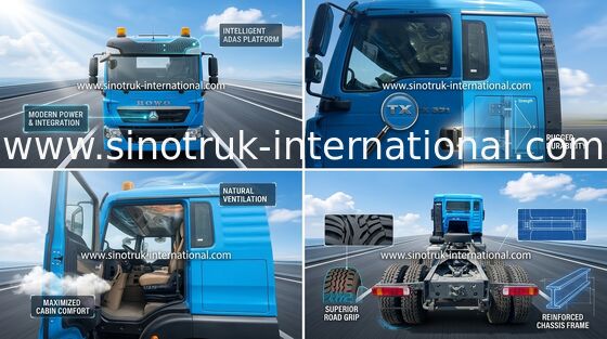 Тип тележки LHD трактора 371HP SINOTRUK HOWO 6x4