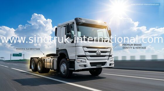 Sinotruk Howo Вторая рука Ремонтированные тракторы 6 × 4 Хорошее состояние
