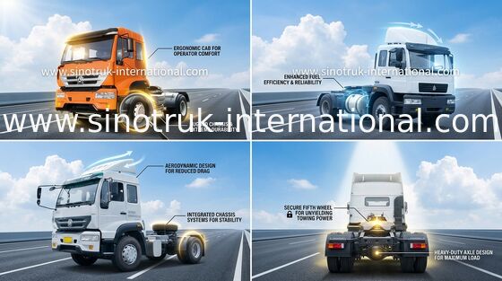 Принц Трактор Тележка 4X2 Euro2 290HP 18Tons ZZ4181M3611W SINOTRUK золотистый