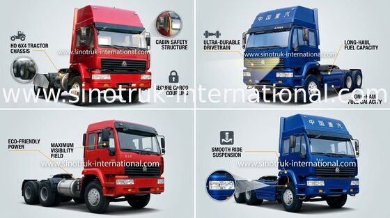 Принц LHD 6X4 Euro2 290HP ZZ4251M3241W тележки SINOTRUK трактора золотистый