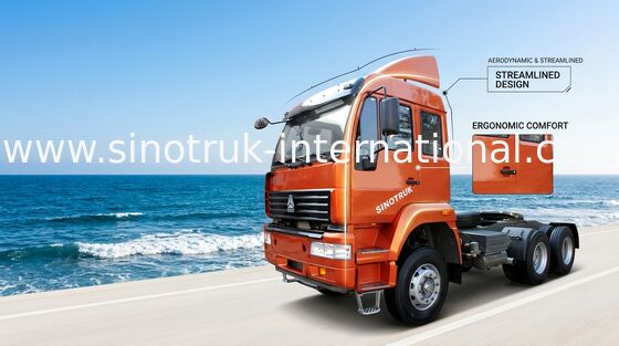 Принц 6X4 Euro2 336HP ZZ4251N3241W тележки SINOTRUK трактора золотистый