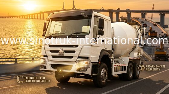 Высокая лошадиная мощность 400 л.с. HOWO микшерный грузовик 6-12CBM LHD 6×4 10 колес