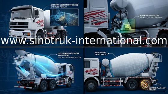 Тележка Euro2 290HP 6X4 ZZ5255GJBM3846B1 конкретного смесителя SINOTRUK HOKA