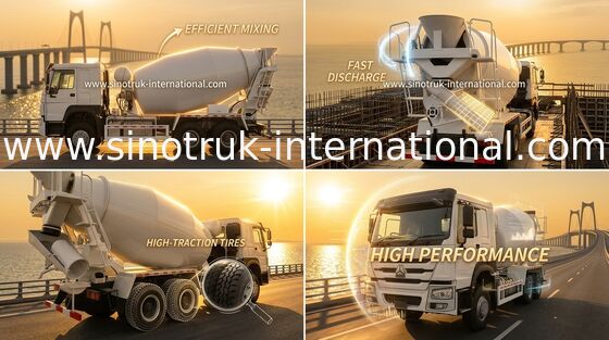 Тележка 10-20CBM 6 x 4 конкретного смесителя Sinotruk Howo конструкция 340Hp евро 2