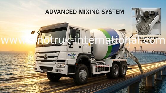 Тележка 371HP LHD конкретного смесителя SINOTRUK HOWO 6x4