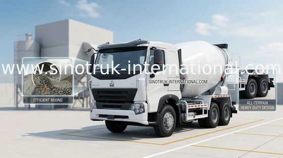 тележка SINOTRUK HOWO A7 336HP 6X4 LHD ZZ5257GJBN3647N1 конкретного смесителя 9CBM