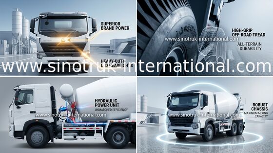 Передвижная конкретная тележка смеси, промышленный корабль RHD 6X4 смесителя цемента