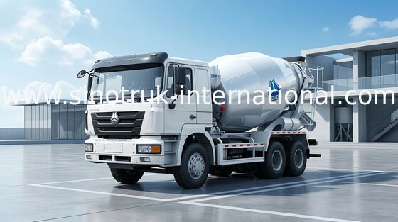 Мобил тележка 10CBM 290HP конкретного смесителя оборудования цемента Semi смешивая