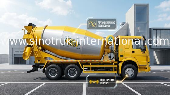 Тележка SINOTRUK HOWO 12CBM Euro2 371HP 6X4 LHD ZZ5257GJBN4048W конкретного смесителя