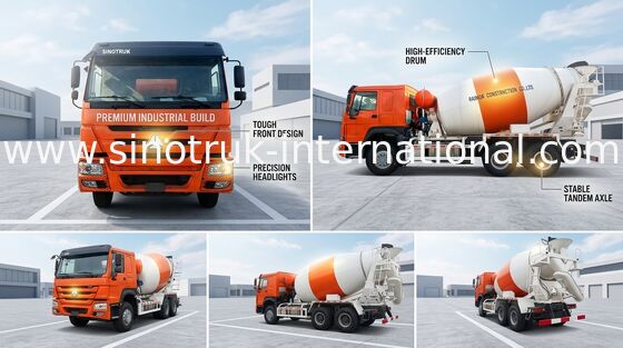 3C Sinotruk Howo Автобетоносмеситель 371 л.с. 10 колес LHD 6x4