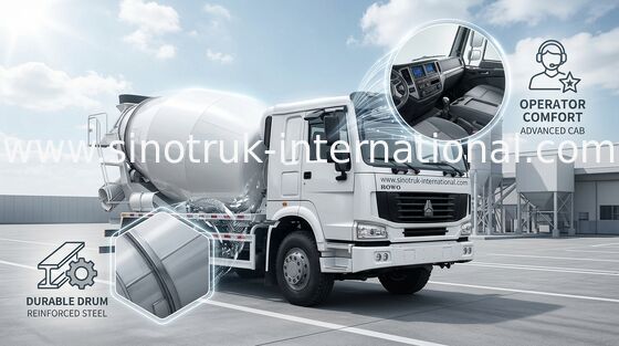 Тележка SINOTRUK HOWO 12CBM Euro2 336HP 6X4 LHD ZZ1257N4048W конкретного смесителя