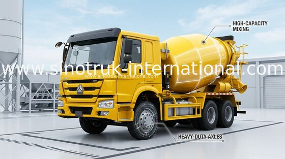 Тележка SINOTRUK HOWO 12CBM Euro2 336HP 6X4 LHD ZZ5257GJBN4048W конкретного смесителя