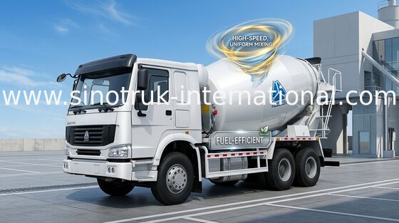 Тележка SINOTRUK HOWO 12CBM Euro2 371HP 6X4 RHD ZZ5257GJBN4048W конкретного смесителя