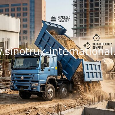 Направляющий грузовик SINOTRUK HOWO 380HP 12 колес LHD 31 тонна 20-30CBM ZZ3317N3567B1R
